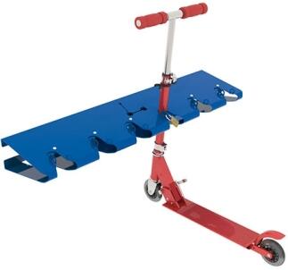 Rollerständer 'Lock' aus Stahl, mit Blockiersystem, zur Wandmontage