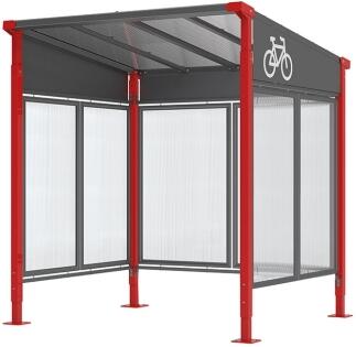 Fahrradüberdachung 'Milano', einseitig