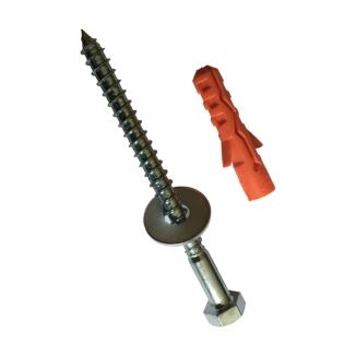 Befestigungsmaterial-Set für Fahrradständer zur Boden- und Wandmontage