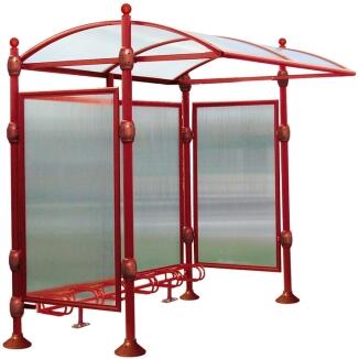 Überdachungssystem 'Bowl', einseitig, Pfosten mit Rundkopf