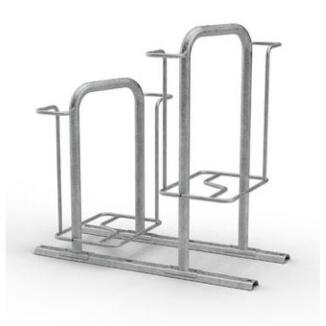 Fahrradständer 'KAPPA®', doppelseitige Radeinstellung, Radabstand 500 o. 700 mm, 2-8 Stellplätze,