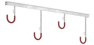 Fahrradständer Reihen-Hängeparker Typ 3800, Deckenmontage