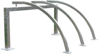 Modellbeispiel: Reihenanlage mit gebogenen Anlehnbügeln (Art. 4022.20)