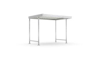 Modellbeispiel: Überdachungssystem -Leipzig L12-, einseitig - in verzinkter Ausführung - ohne Rück- 