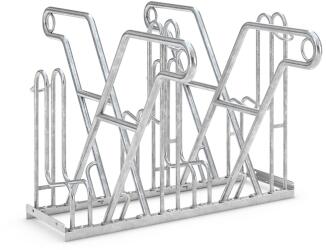 Fahrradständer Anlehnparker Typ 4600 XBF, ADFC Qualität, zweiseitige Radeinstellung
