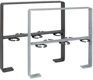 Anlehnbügel/Absperrbügel 'Galy', wahlweise mit Querholm und für Scooter/Roller