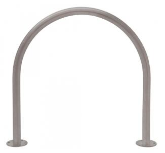 Modellbeispiel: Anlehnbügel/Absperrbügel -Bow-, Ø 48 mm aus Stahl, zum Aufdübeln (Art. 39466)