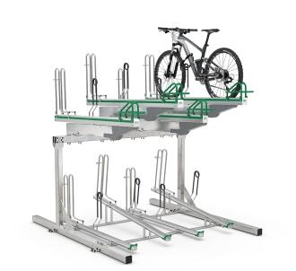 Modellbeispiel: Doppelstockparker Lindau Profi einseitig mit 8 Stellplätzen (Art. 41577.0004)
