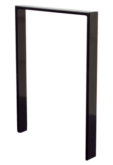 Anlehnbügel / Absperrbügel -Apelland- 80 x 12 mm aus Stahl, Höhe 800 mm, zum Einbetonieren