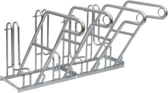 Modellbeispiel: Anlehnbügel Typ 4600 (4er) einseitige Radeinstellung 90° (Art. 4604)
