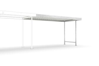 Modellbeispiel: Anbaueinheit für Überdachungssystem -Leipzig L10-, einseitig, Tiefe 2200 mm (Art.