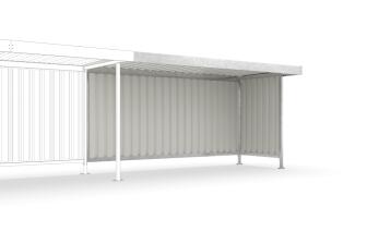 Modellbeispiel: Anbaueinheit L15 in verzinkter Ausführung - mit Rück- und Seitenwand