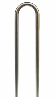 Anlehnbügel / Absperrbügel ø 48 mm aus Edelstahl, Breite 300 mm, Höhe 800 mm