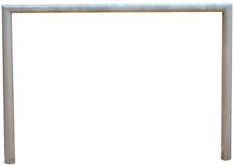 Anlehnbügel/Absperrbügel 'Kassel' Ø 48 mm aus Edelstahl, Höhe 800 mm