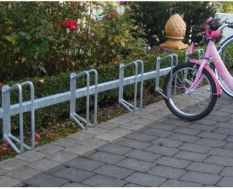 Fahrradständer/Reihenparker 'Nordstrand' Einstellwinkel 90°, 6 Einstellplätze, einseitig