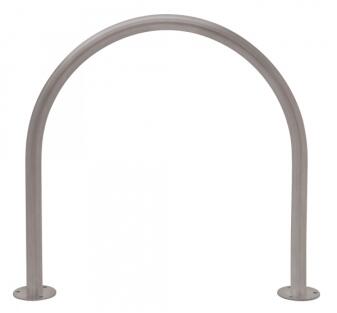 Anlehnbügel/Absperrbügel 'Bow' Ø 48 mm aus Stahl, zum Aufdübeln