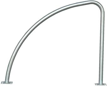 Anlehnbügel Cycle Ø 42 mm aus Edelstahl, Höhe 800 oder 900 mm