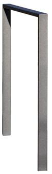 Anlehnbügel Delion 50 x 20 mm aus Stahl, Höhe 860 mm