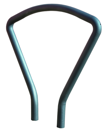 Anlehnbügel -Vuelta- aus Stahl, Höhe 800 mm, zum Einbetonieren oder Aufdübeln