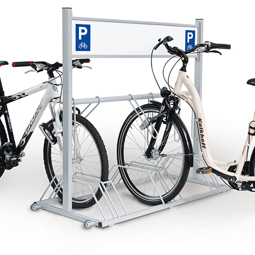 Anwendungsbeispiel: Werbe-Fahrradständer -Secruity Station-