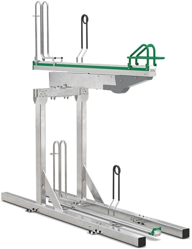 Modellbeispiel: Doppelstockparker ′Lindau Profi′ einseitig mit 2 Stellplätzen (Art. 41577.0001)