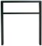 Modellbeispiel: Anlehnbügel -Spiekeroog- mit Querholm, zum Einbetonieren, beschichtet DB 703 (Art.