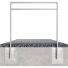 Anlehnbügel/Absperrbügel ′Spiekeroog′ 80 x 20 mm, H 800 mm, mit Querholm (kurzer Abstand), zum