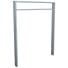 Anlehnbügel/Absperrbügel ′Spiekeroog′ 80 x 20 mm, H 800 mm, mit Querholm (kurzer Abstand), zum