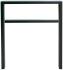 Anlehnbügel/Absperrbügel ′Spiekeroog′ 80 x 20 mm aus Stahl, Höhe 800 mm, mit Querholm, zum