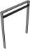 Anlehnbügel/Absperrbügel ′Spiekeroog′ 80 x 20 mm, H 800 mm, mit Querholm (kurzer Abstand), zum
