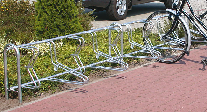 Fahrradklemme / Fahrradständer -Bern-, 45° - für Boden- u. Wandbefestigung