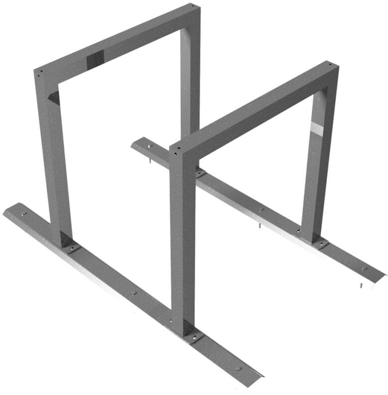 Modellbeispiel: Reihenanlage/Fahrradanlehnbügel mit Schienensystem (Art. 424.20)