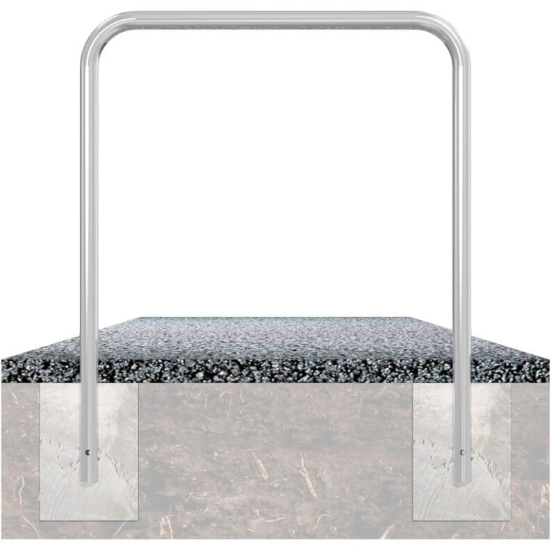 Anlehnbügel/Absperrbügel ′Sylt′ ø 48 mm aus Stahl, ohne Farbe, gelb/schwarz oder nach RAL