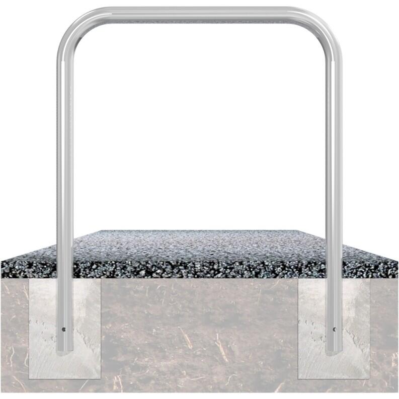 Anlehnbügel/Absperrbügel ′Sylt′ ø 60 mm aus Stahl, ohne Farbe, gelb/schwarz oder nach RAL