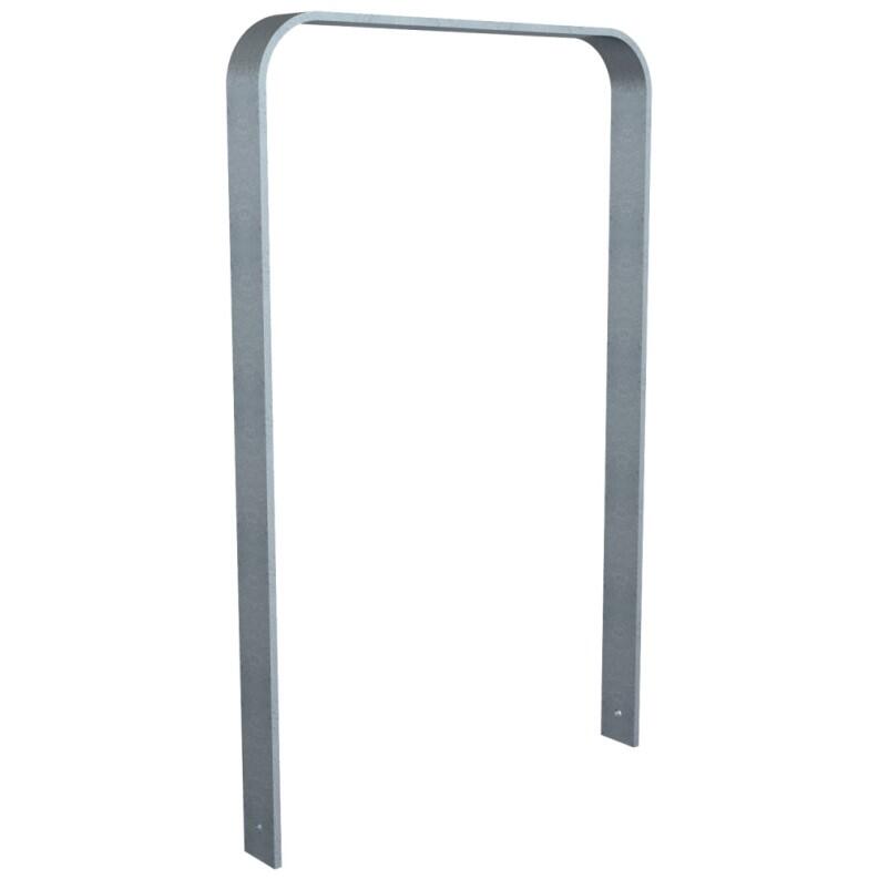 Anlehnbügel/Absperrbügel ′Baltrum′ 80 x 12 mm aus Stahl, Höhe 800 mm, zum Einbetonieren