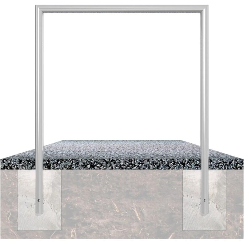 Anlehnbügel/Absperrbügel ′Kassel′ ø 48 mm aus Stahl, Höhe 800 mm