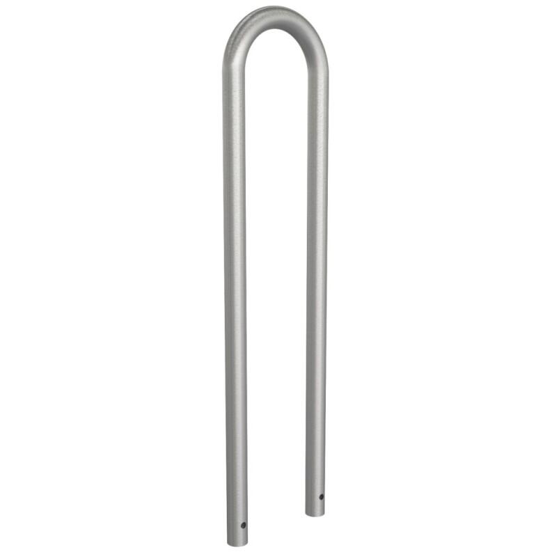 Anlehnbügel/Absperrbügel ø 48 mm aus Edelstahl, Breite 300 mm, Höhe 800 mm