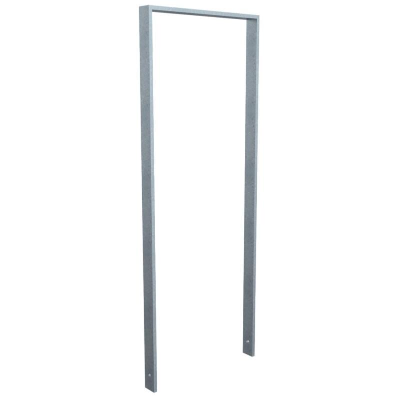 Anlehnbügel/Absperrbügel ′Apelland′ 50 x 12 mm aus Stahl, Höhe 800 mm, zum Einbetonieren