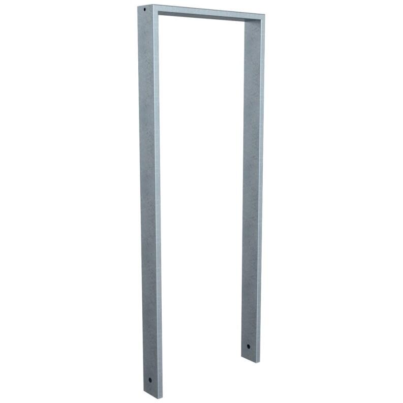 Anlehnbügel/Absperrbügel ′Spiekeroog′ 80 x 20 mm aus Stahl, Höhe 800 mm, zum Einbetonieren