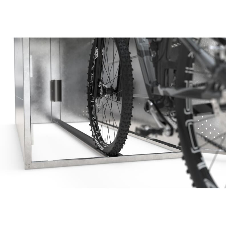 BikeBox 1 Basic, Flachdach, aus verzinktem Stahlblech