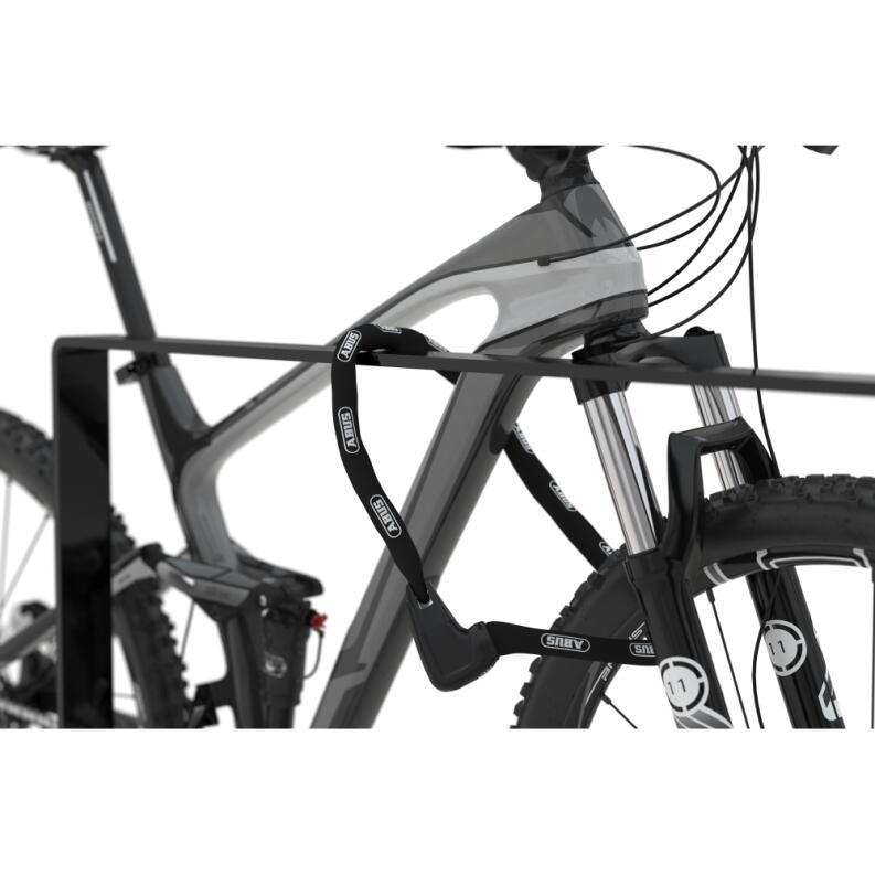 Fahrradanlehnbügel ′9600 Black Edition′ 60 x 10 mm, mit oder ohne Querholm, zum Aufdübeln oder