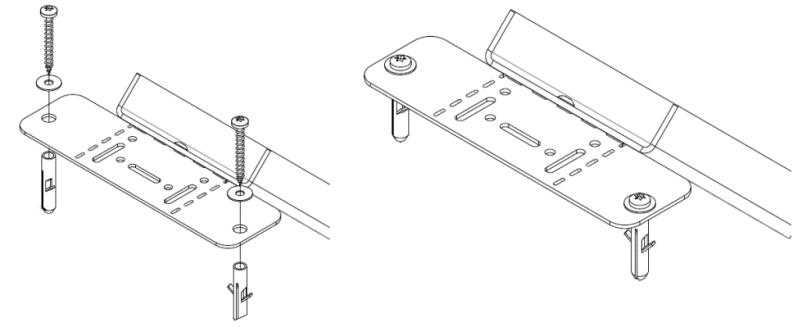 Technische Ansicht: durch Biegen als Anfangs- und Endstück verwendbar