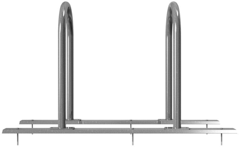 Modellbeispiel: Reihenanlage/Fahrradanlehnbügel mit Schienensystem (Art. 426.20)