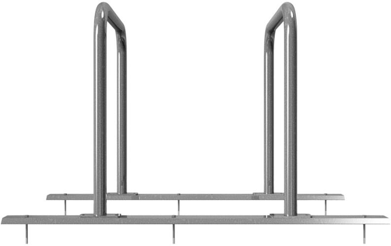 Modellbeispiel: Reihenanlage/Fahrradanlehnbügel mit Schienensystem (Art. 423.20)
