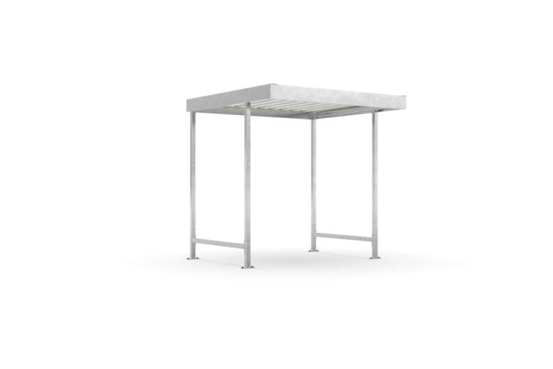 Modellbeispiel: Überdachungssystem -Leipzig L10-, einseitig, Tiefe 2200 mm (Art. 40889-0101)