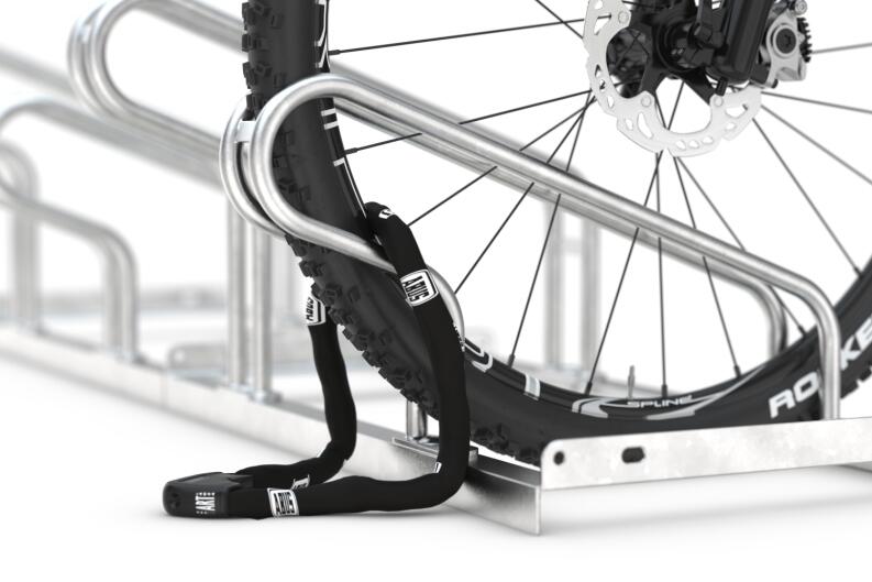 Bügelparker einseitig oder zweiseitig, Radabstand 350 o. 390 mm, 8, 10 o. 20 Stellplätze