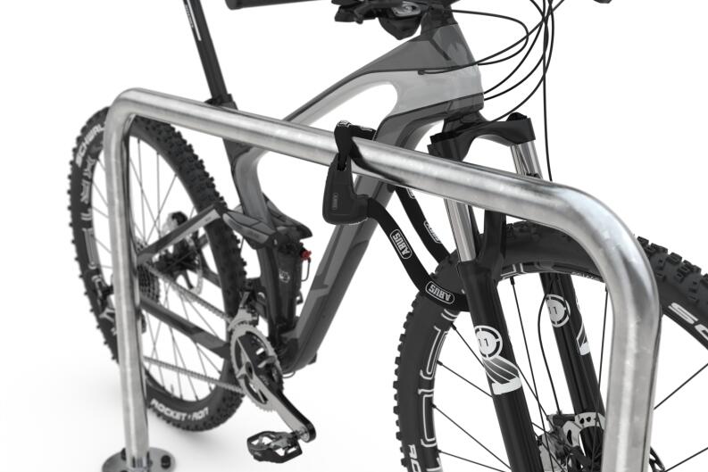 Anlehnbügel mit 2 Einstellplätzen, mit oder ohne Querholm