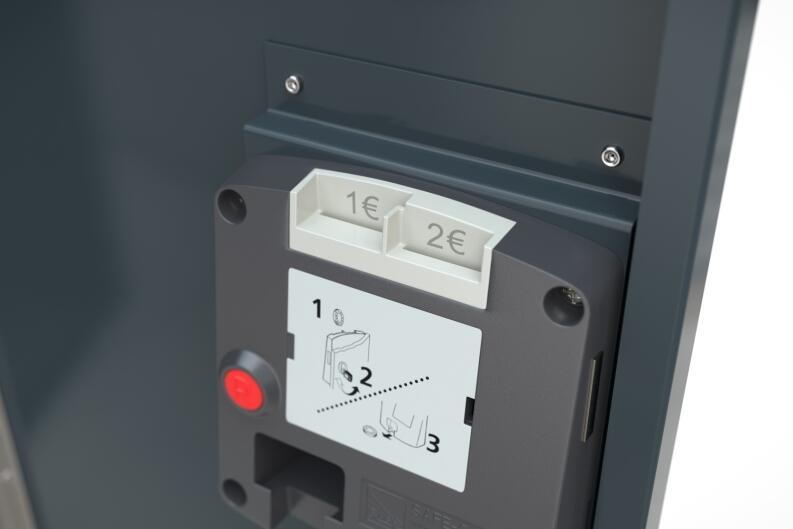 BikeBox 1 G Anbaueinheit, Flachdach, aus Stahlblech, modulare Bauweise
