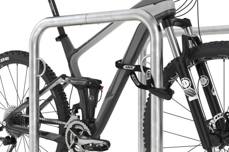 Modellbeispiel: Reihenanlehnbügel -Galaxy- (Art. galaxy32)