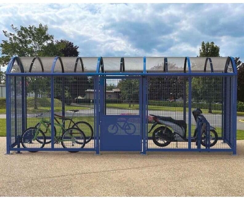 Anwendungsbeispiel: geeignet zum Abstellen von Fahrrädern, Rollern und Motorrädern